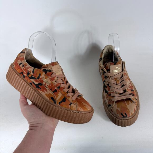 Fenty x Puma The Creepers Athletic Sneakers Women's 8 Brown Camouflage 362341-01 - Picture 1 of 10